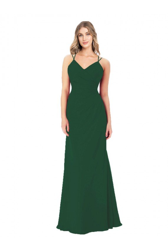 Sydney Criss Cross Strappy Chiffon Bridesmaid Dress