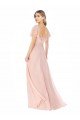 Sydney Flutter Cap Sleeves Square Neck Ruffle Chiffon Bridesmaid Dress