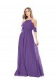Sydney Cold Shoulder Flutter Sleeves Chiffon Bridesmaid Dress