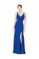 Sydney Low Back Sleeveless Chiffon Bridesmaid Dress with Side Slit