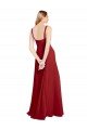 Sydney Sweetheart Neckline Long Chiffon Bridesmaid Dress with Side Slit and Wide Straps