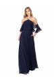 Sydney Halter Neck Cold Shoulder Flutter Sleeves Bridesmaid Dress