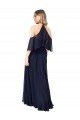 Sydney Halter Neck Cold Shoulder Flutter Sleeves Bridesmaid Dress