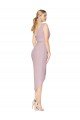 Sydney High Low One Shoulder Ruffles V-Neck Chiffon Wrap Bridesmaid Dress / Formal Prom Dress