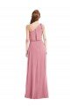 Sydney One Shoulder Bow Blouson Bodice Maxi Bridesmaid Dress