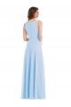 Sydney Deep V-Neck Chiffon Maxi Bridesmaid Dress
