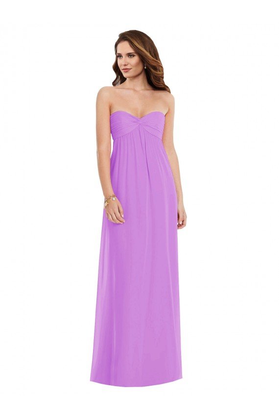 Sydney Empire Waist Twist Shirred Strapless Bridesmaid Dress