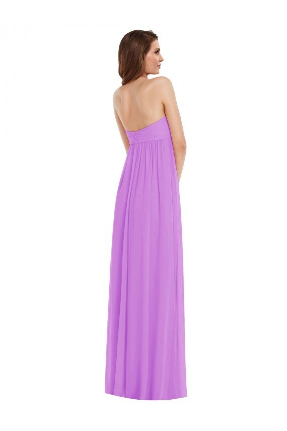 Sydney Empire Waist Twist Shirred Strapless Bridesmaid Dress