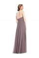 Sydney Diamond Halter Maxi Formal Bridesmaid Dress with Front Slit
