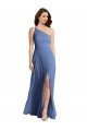 Sydney One Shoulder Full Length Maxi Formal Bridesmaid Dress with Flirty Slit