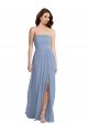 Sydney Strapless A-Line Maxi Bridesmaid Dress with Front Slit