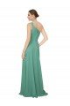 Sydney One Shoulder Asymmetric Chiffon Bridesmaid Dress with Pockets