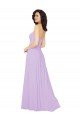 Sydney Draped Sweetheart Long Chiffon Bridesmaid Dress with Front Slit