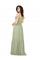 Sydney Ruched Keyhole Back Boho Chiffon Bridesmaid Dress