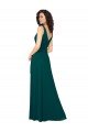 Sydney V-Neck Chiffon Bridesmaid Dress with Front Skirt Slit