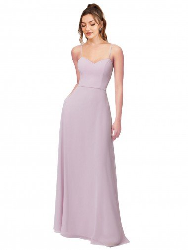 Sydney Sweetheart Tie-Back Chiffon Bridesmaid Dress