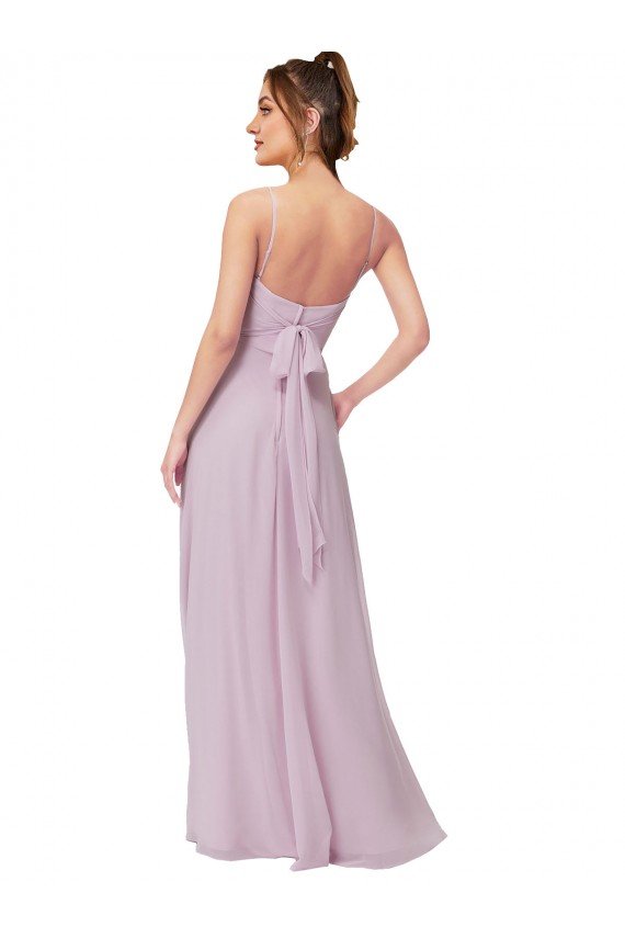 Sydney Sweetheart Tie-Back Chiffon Bridesmaid Dress