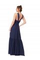 Sydney Floor Length Deep V-Neck Ruched Chiffon Long Bridesmaid Dress