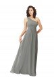 Sydney Embroidered One Shoulder Chiffon Bridesmaid Dress