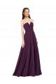 Sydney Strapless Chiffon Bridesmaid Dress with Notched Neckline