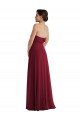 Sydney Cuffed Strapless Maxi Formal Bridesmaid Dress with Front Slit