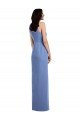 Sydney Sleeveless Chiffon Bridesmaid Dress with Draped Front Slit