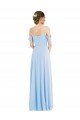 Sydney Off the Shoulder Draped Neckline Maxi Formal Bridesmaid Dress