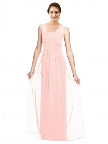 Sydney V-Neck Full Length Chiffon Bridesmaid Dress