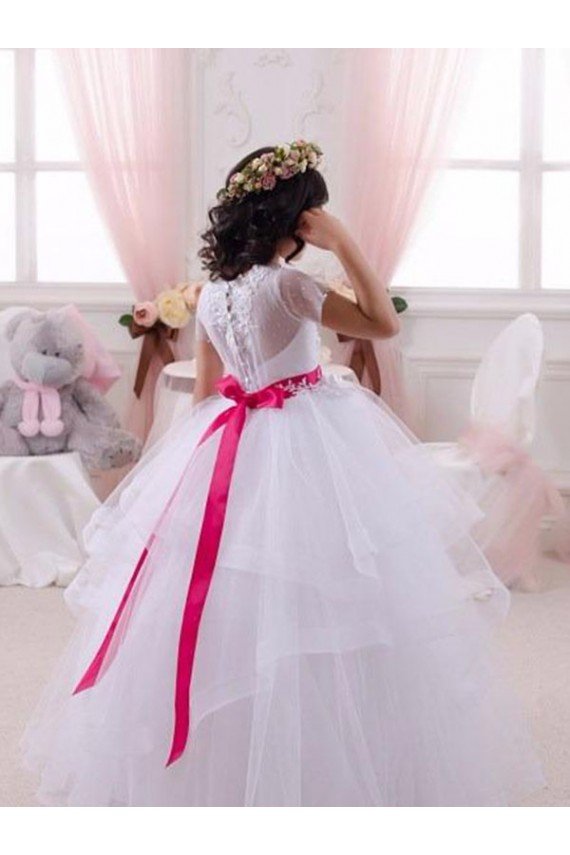 Sydney Ivory Ball Gown Sweetheart Floor Length Flower Girl Dress