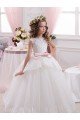 Sydney Ivory Ball Gown Sweetheart V-Back Sleeveless Flower Girl Dress