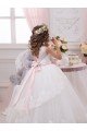 Sydney Ivory Ball Gown Sweetheart V-Back Sleeveless Flower Girl Dress