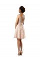 Sydney Short Knee Length Lace Bridesmaid Dress with Matching Chiffon Tie Sash