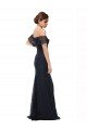 Sydney Off the Shoulder Long Lace Bridesmaid Dress / Prom Dress with Flutter Sleeves