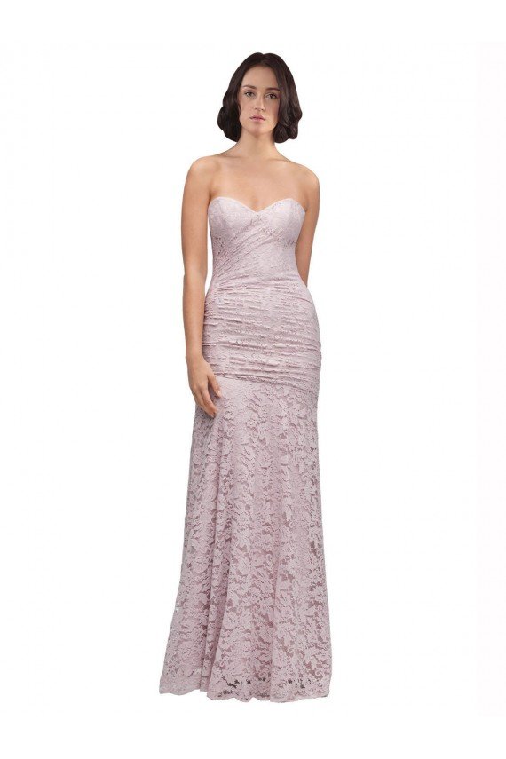 Sydney Floor Length Long Mermaid Lace Bridesmaid Dress / Prom Dress with Low Back