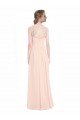Sydney Sweetheart Chiffon Bridesmaid Dress with Lace Straps and Keyhole Back