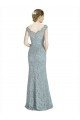 Off the Shoulder Mermaid Lace Bridesmaid Dress / Prom Dress with Cap Sleeves