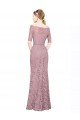 Sydney Short Sleeves Crop Top Mermaid Lace Bridesmaid Dress / Prom Dress