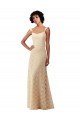 Sydney Lace A-Line Long Bridesmaids Dress with Satin Waistband