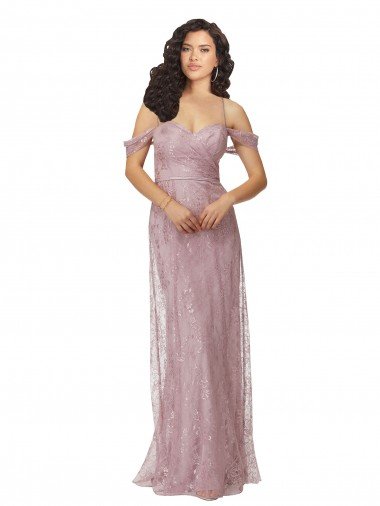 Shop Sweetheart Chantilly Lace Bridesmaid Dress with Off the Shoulder Sleeves Sydney