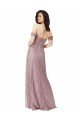 Sydney Sweetheart Chantilly Lace Bridesmaid Dress with Off the Shoulder Sleeves