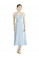 Sydney Short Tea Length V-Neck Satin Bridesmaid Dress
