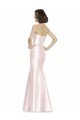 Sydney Long Sweetheart Satin Bridesmaid Dress with Slim Beaded Sash