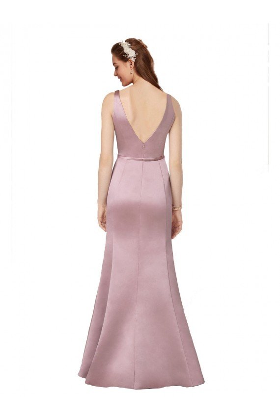Sydney Sexy Formal Satin Bridesmaid Dress / Prom Dress with Side Cutouts
