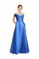 Sleeveless Off the Shoulder Ball Gown Formal Satin Bridesmaid Dress / Prom Dress