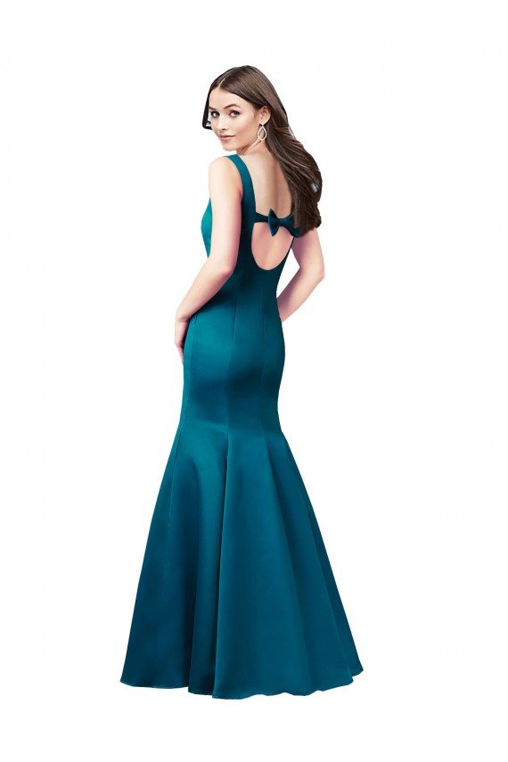 Sydney Long Sleek Satin Bridesmaid Dress / Prom Dress with U-Back