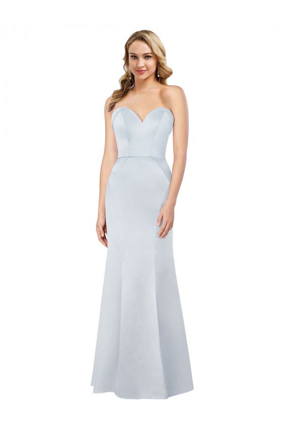 Sydney Old Hollywood-Inspired Strapless Formal Satin Bridesmaid Dress / Prom Dress