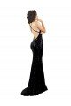 Sydney Sleek Fishtail Shaped Open Back Formal Sequin Bridesmaid Dress / Prom Dress