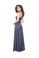 Sydney Draped Formal Silky Satin Bridesmaid Dress / Prom Dress with Tied Waist