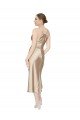Sydney Empire Waist Formal Silky Satin Cocktail Midi Bridesmaid Dress / Prom Dress