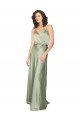 Sydney Formal Silky Satin Bridesmaid Dress with Tied Waist